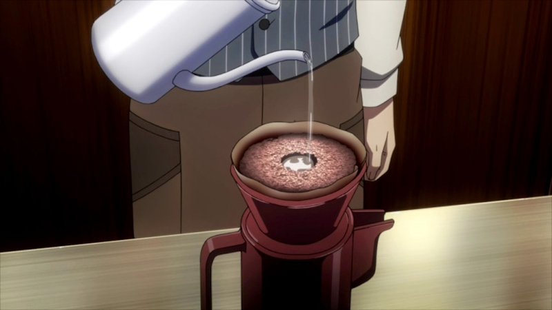 Adorable Brew: A Cute Anime Boy in a Cozy Coffee Cup