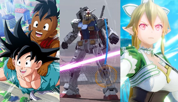3 new announcements from Bandai Namco - Dragon Ball, Sword Art Online and Gundam Breaker