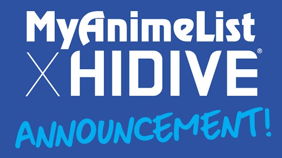 HIDIVE announces strategic partnership with My Anime List